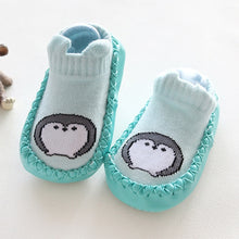 Load image into Gallery viewer, Baby Toddler Shoes and Socks Infant Cartoon Socks Kids Indoor Floor Socks Leather Sole Non-Slip Baby Socks Moccasins Slippers