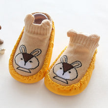 Load image into Gallery viewer, Baby Toddler Shoes and Socks Infant Cartoon Socks Kids Indoor Floor Socks Leather Sole Non-Slip Baby Socks Moccasins Slippers